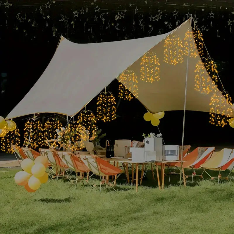 StellaBaum: Set di 3 luci LED a forma di albero – Illuminazione natalizia per giardino e terrazza