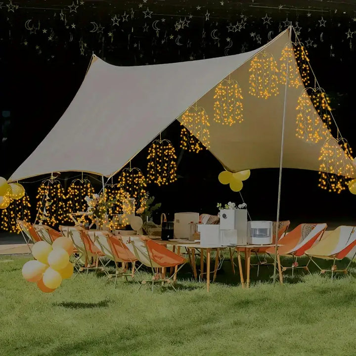 StellaBaum: Set di 3 luci LED a forma di albero – Illuminazione natalizia per giardino e terrazza