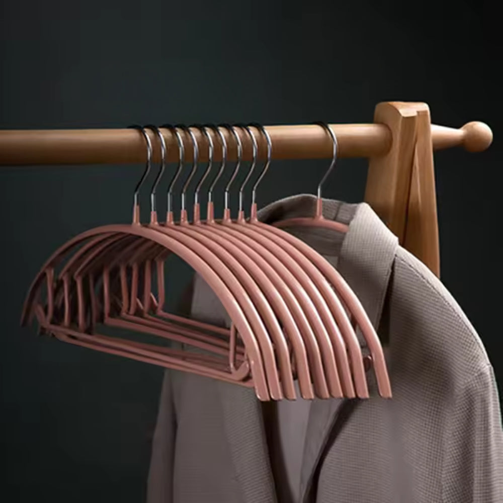 StilKurve: Grucce con design ergonomico – durevoli, antiscivolo e versatili per giacche, bluse e vestiti (confezione da 10)