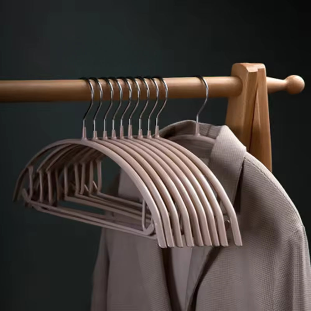 StilKurve: Grucce con design ergonomico – durevoli, antiscivolo e versatili per giacche, bluse e vestiti (confezione da 10)