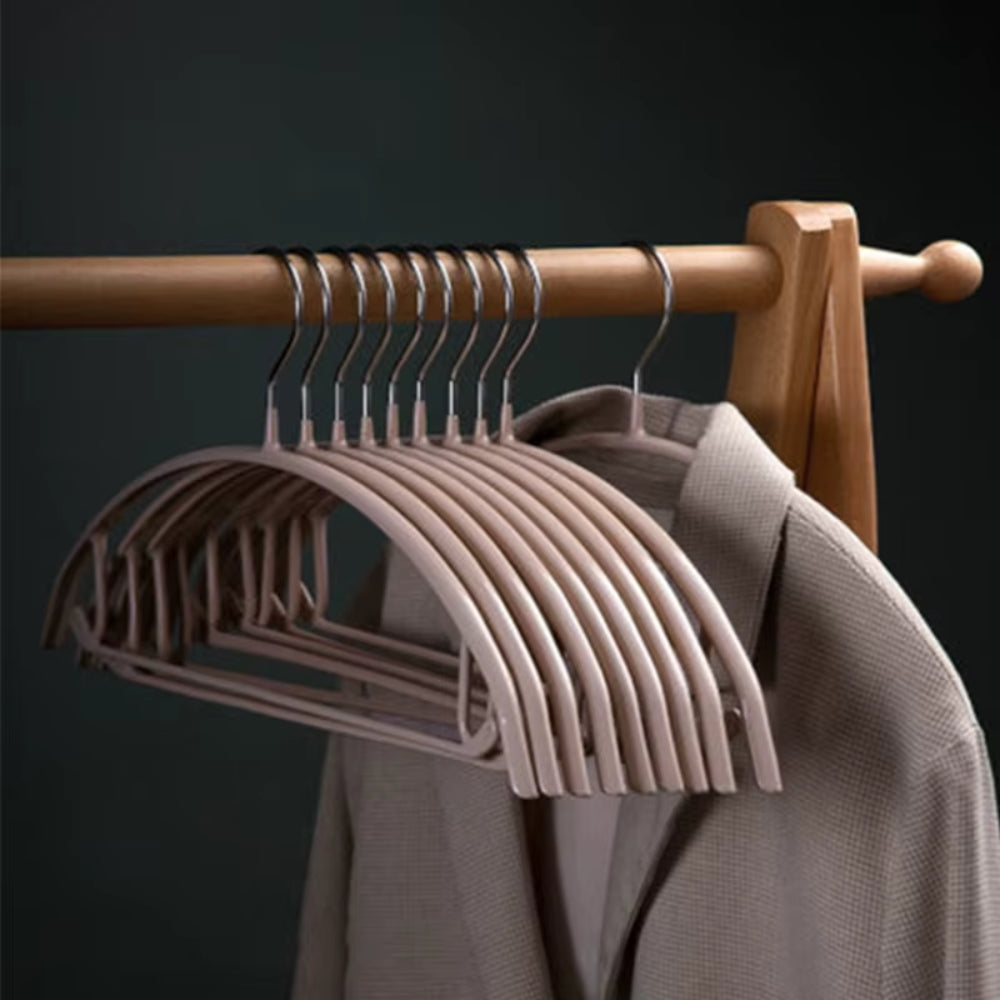 StilKurve: Grucce con design ergonomico – durevoli, antiscivolo e versatili per giacche, bluse e vestiti (confezione da 10)