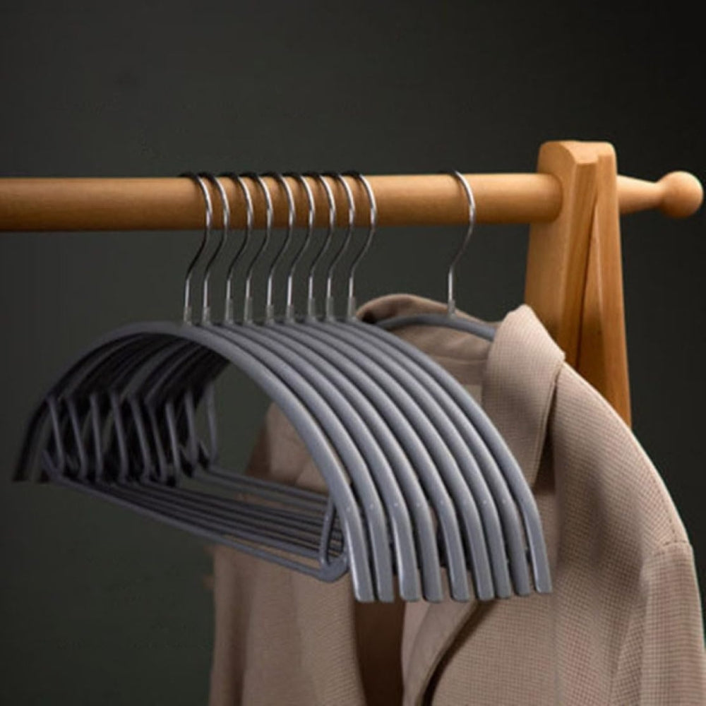 StilKurve: Grucce con design ergonomico – durevoli, antiscivolo e versatili per giacche, bluse e vestiti (confezione da 10)