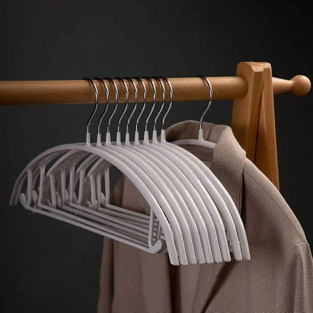 StilKurve: Grucce con design ergonomico – durevoli, antiscivolo e versatili per giacche, bluse e vestiti (confezione da 10)