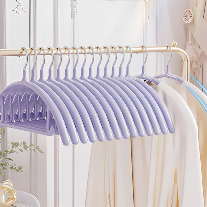 StilKurve: Grucce con design ergonomico – durevoli, antiscivolo e versatili per giacche, bluse e vestiti (confezione da 10)