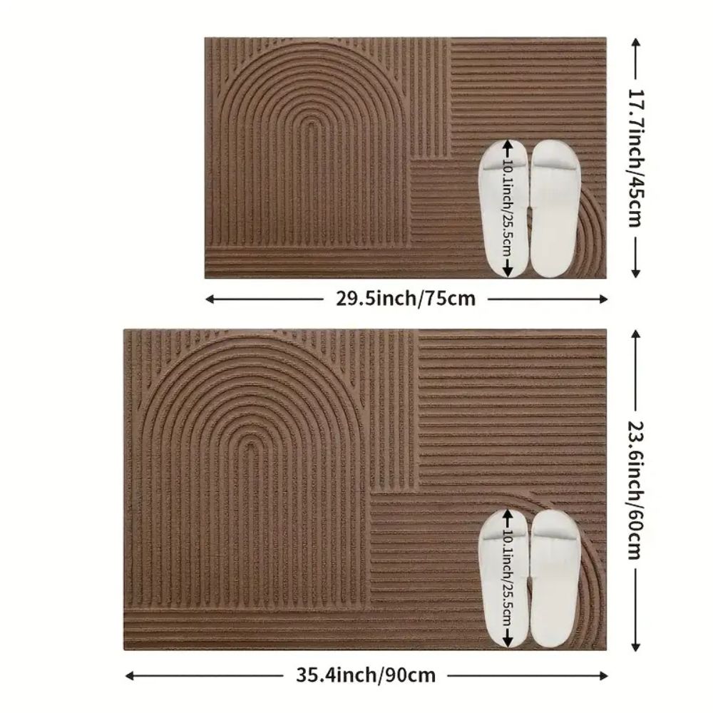 StileIntrag: Tappetino – lavabile, antiscivolo e design a righe moderno per l&