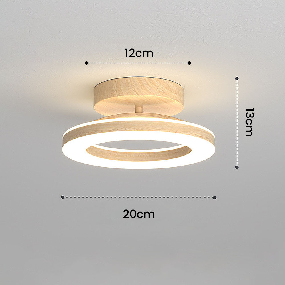 StrahlAcryl: Lampada da soffitto LED rotonda in acrilico – luminosa e facile da pulire per corridoi e camere da letto
