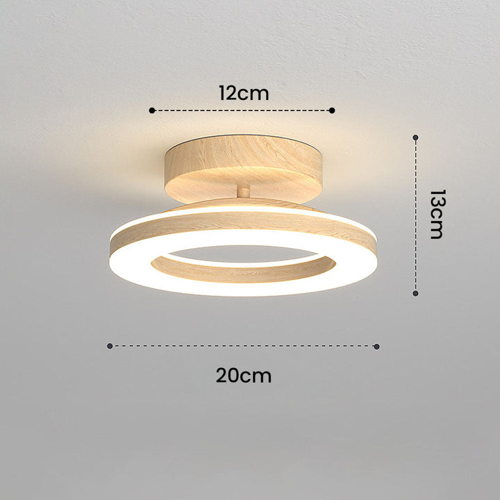 StrahlAcryl: Lampada da soffitto LED rotonda in acrilico – luminosa e facile da pulire per corridoi e camere da letto