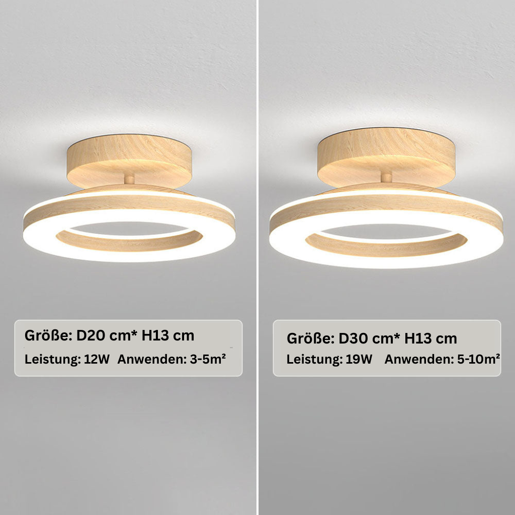 StrahlAcryl: Lampada da soffitto LED rotonda in acrilico – luminosa e facile da pulire per corridoi e camere da letto