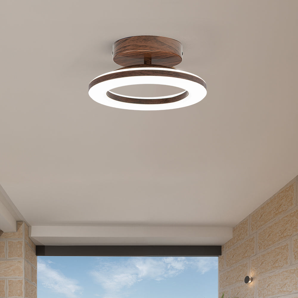 StrahlAcryl: Lampada da soffitto LED rotonda in acrilico – luminosa e facile da pulire per corridoi e camere da letto