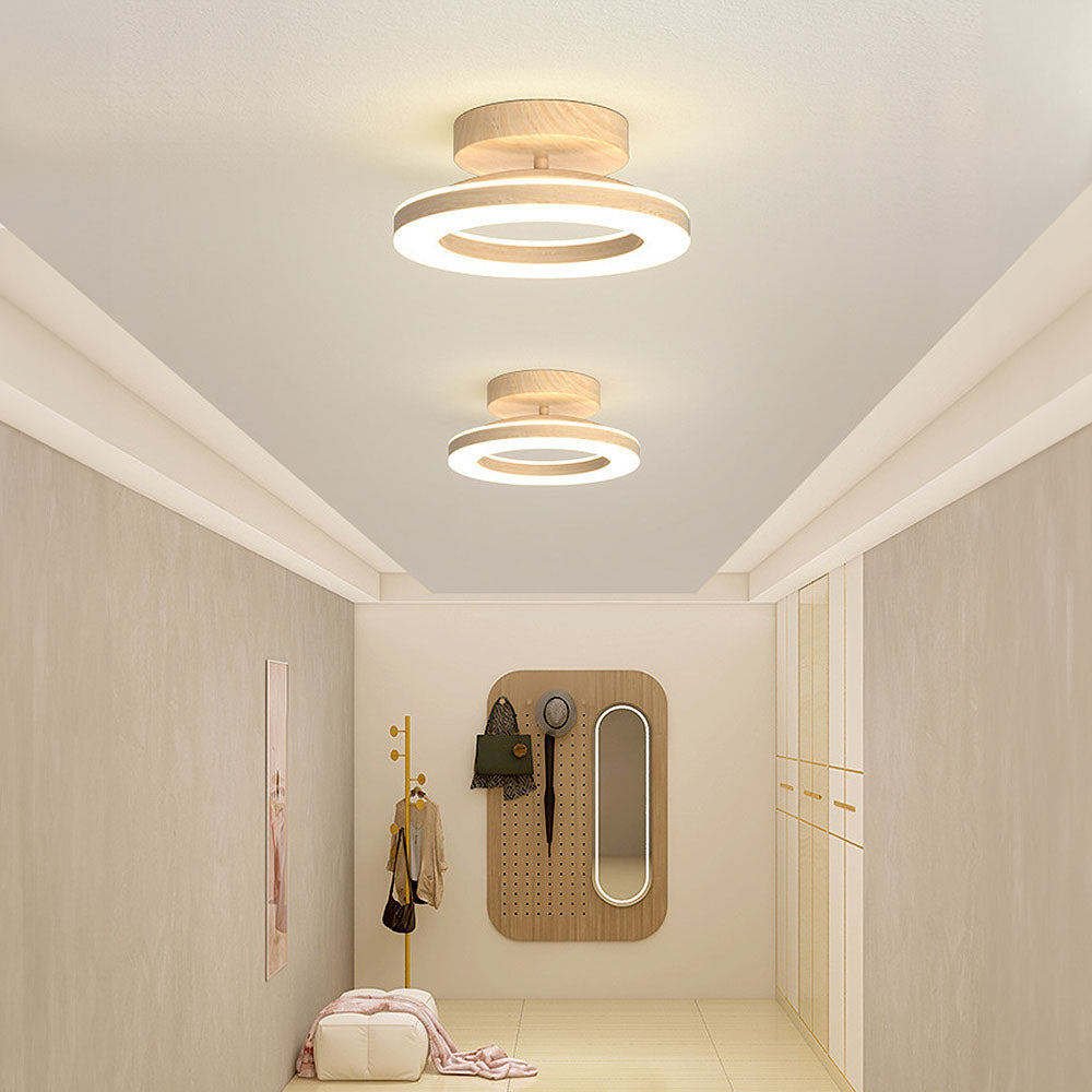 StrahlAcryl: Lampada da soffitto LED rotonda in acrilico – luminosa e facile da pulire per corridoi e camere da letto