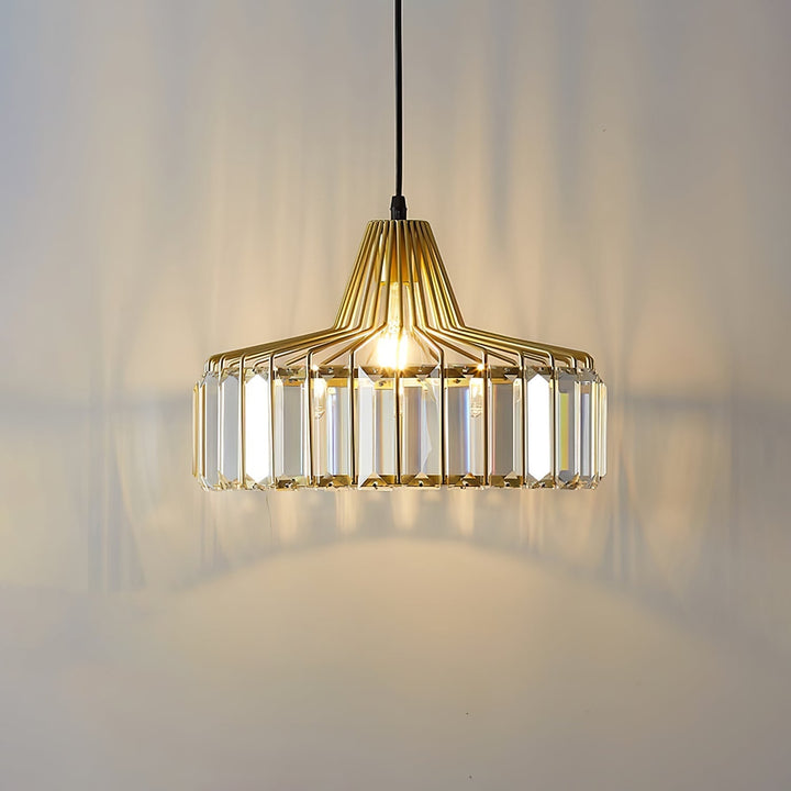 StrahlÉbène: Lampada a sospensione in cristallo moderna nera – decorativa ed energeticamente efficiente per soggiorni e sale da pranzo