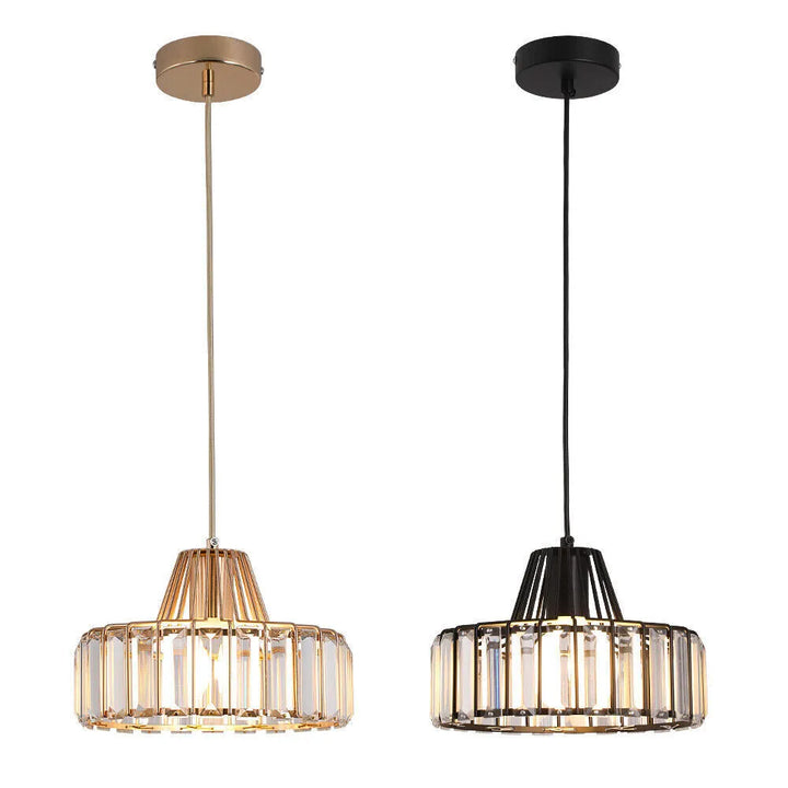 StrahlÉbène: Lampada a sospensione in cristallo moderna nera – decorativa ed energeticamente efficiente per soggiorni e sale da pranzo