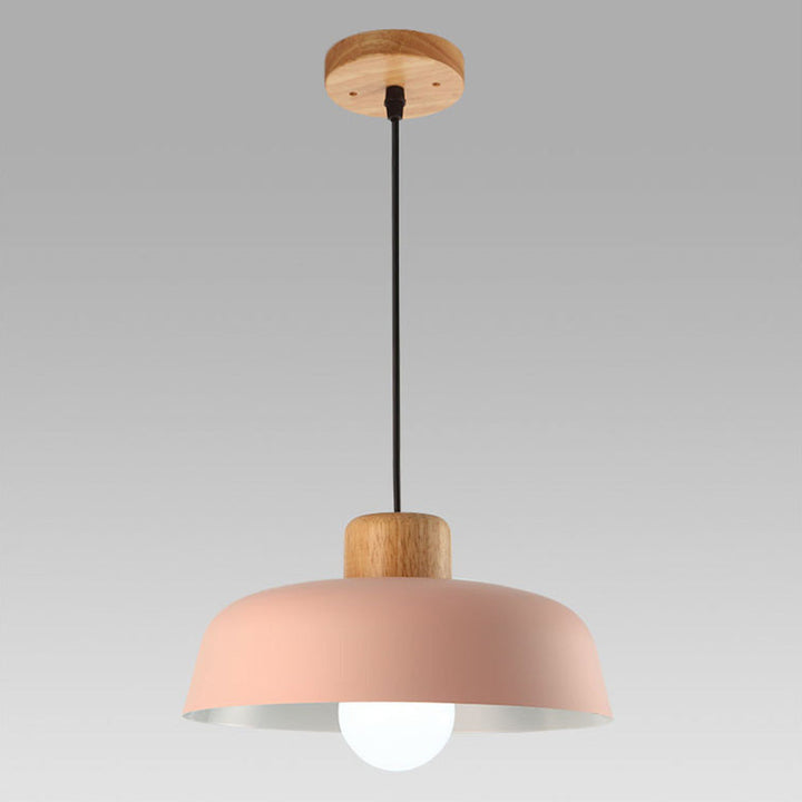 StrahlHolz: Lampada a sospensione creativa in legno scandinavo – decorativa e senza tempo per sala da pranzo e soggiorno