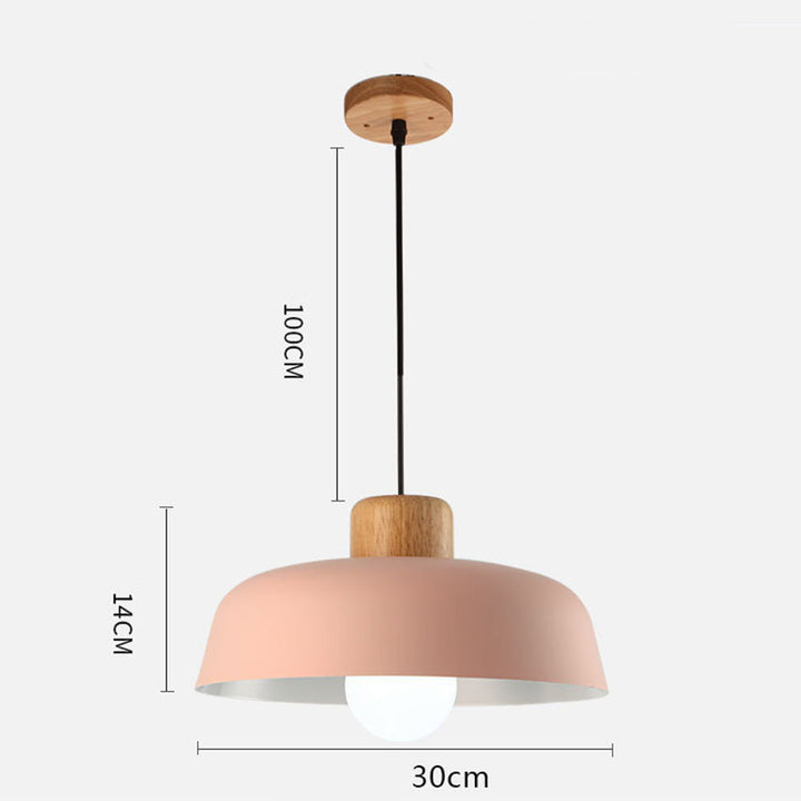 StrahlHolz: Lampada a sospensione creativa in legno scandinavo – decorativa e senza tempo per sala da pranzo e soggiorno