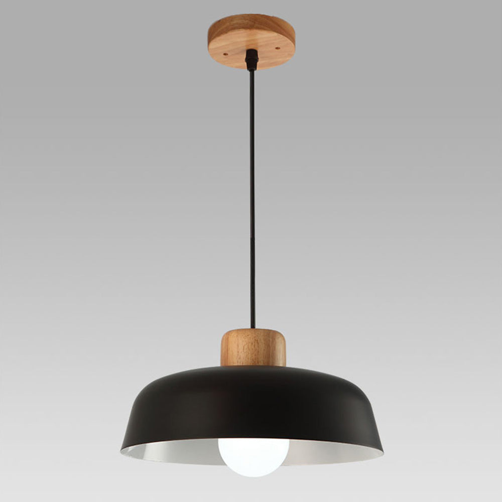 StrahlHolz: Lampada a sospensione creativa in legno scandinavo – decorativa e senza tempo per sala da pranzo e soggiorno