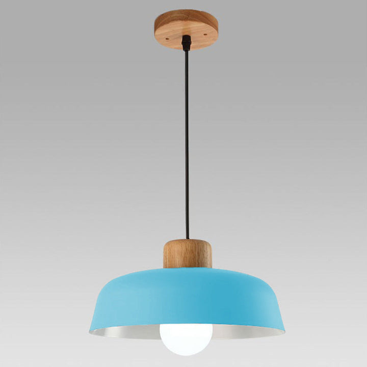 StrahlHolz: Lampada a sospensione creativa in legno scandinavo – decorativa e senza tempo per sala da pranzo e soggiorno