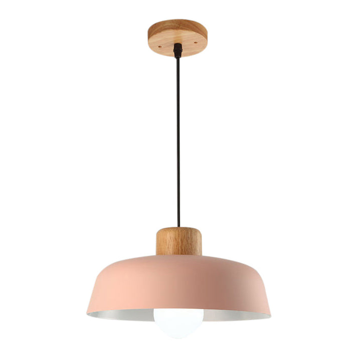 StrahlHolz: Lampada a sospensione creativa in legno scandinavo – decorativa e senza tempo per sala da pranzo e soggiorno