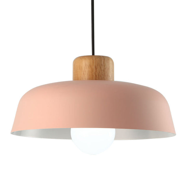 StrahlHolz: Lampada a sospensione creativa in legno scandinavo – decorativa e senza tempo per sala da pranzo e soggiorno