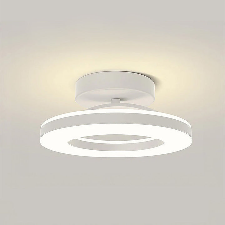 StrahlMetall: Lampada da soffitto LED moderna oro – decorativa e durevole per corridoio, sala da pranzo e soggiorno