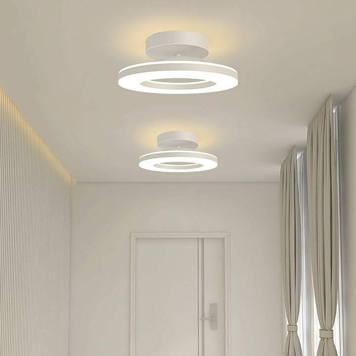 StrahlMetall: Lampada da soffitto LED moderna oro – decorativa e durevole per corridoio, sala da pranzo e soggiorno