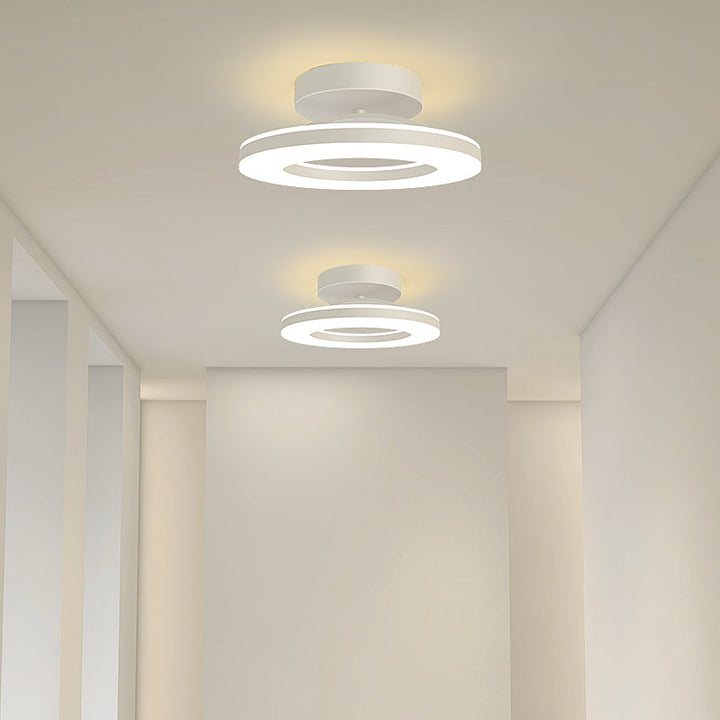 StrahlMetall: Lampada da soffitto LED moderna oro – decorativa e durevole per corridoio, sala da pranzo e soggiorno
