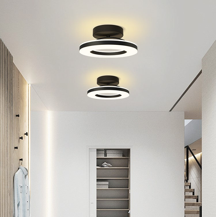 StrahlMetall: Lampada da soffitto LED moderna oro – decorativa e durevole per corridoio, sala da pranzo e soggiorno