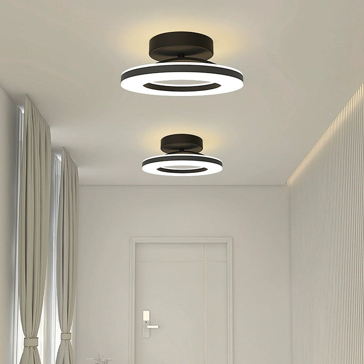 StrahlMetall: Lampada da soffitto LED moderna oro – decorativa e durevole per corridoio, sala da pranzo e soggiorno