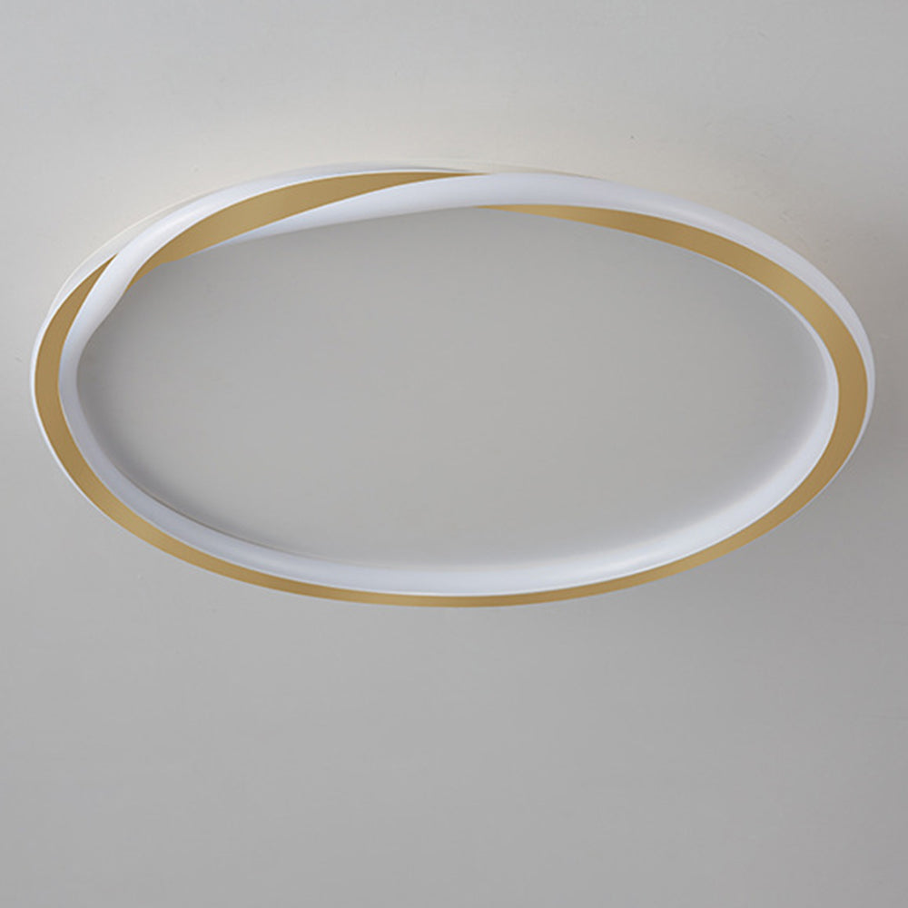StrahlNacht: Lampada da soffitto LED moderna rotonda e piatta – elegante e accogliente per camere da letto e aree giorno