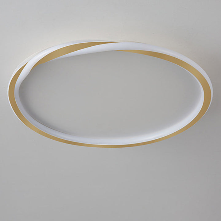 StrahlNacht: Lampada da soffitto LED moderna rotonda e piatta – elegante e accogliente per camere da letto e aree giorno
