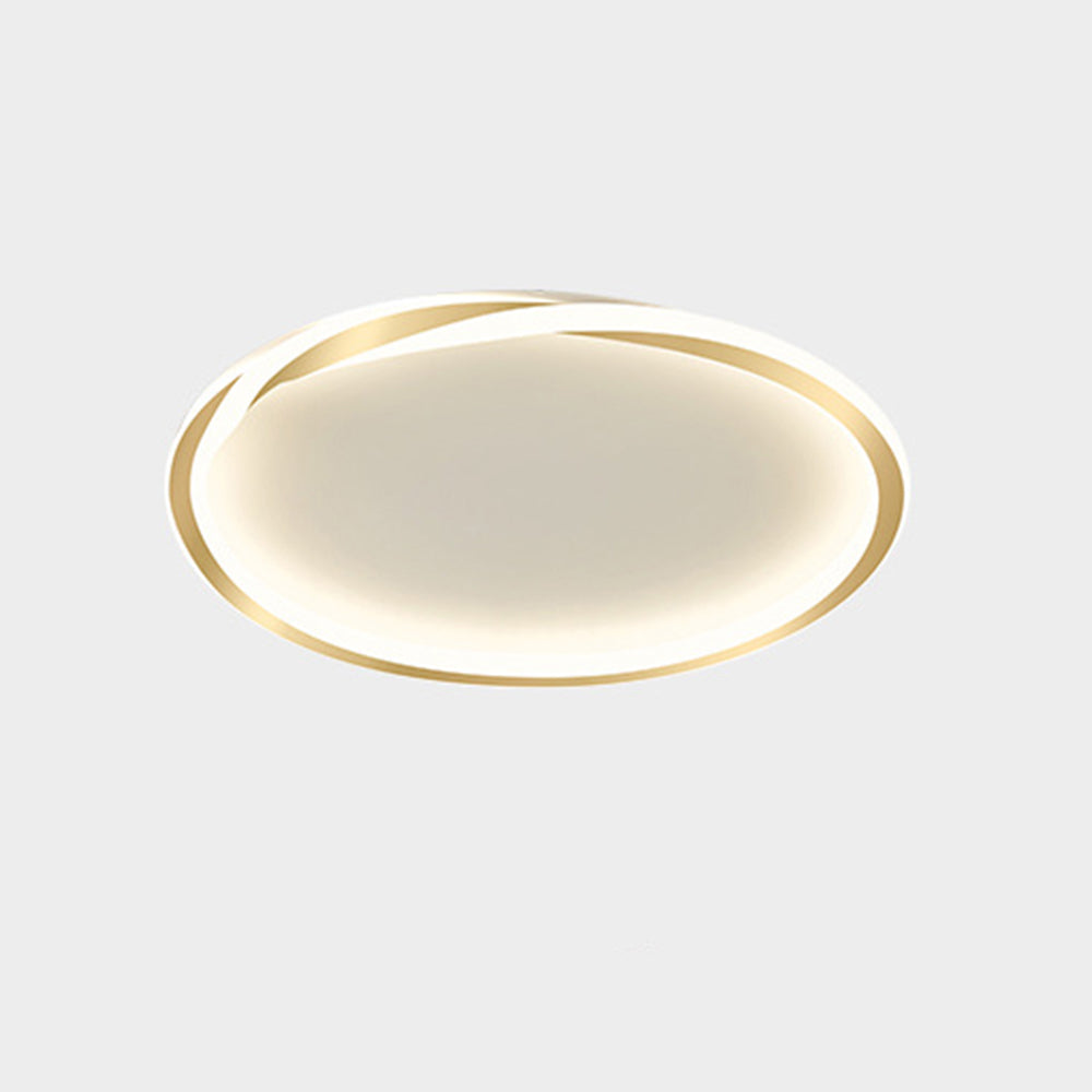 StrahlNacht: Lampada da soffitto LED moderna rotonda e piatta – elegante e accogliente per camere da letto e aree giorno