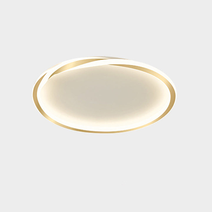 StrahlNacht: Lampada da soffitto LED moderna rotonda e piatta – elegante e accogliente per camere da letto e aree giorno