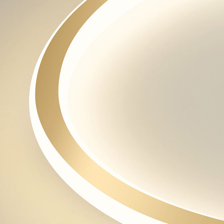 StrahlNacht: Lampada da soffitto LED moderna rotonda e piatta – elegante e accogliente per camere da letto e aree giorno