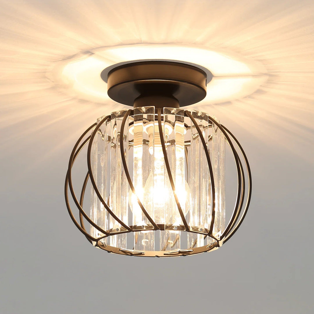 StrahlSatz: Lampada da soffitto in vetro moderna e semplice set da 2 – decorativa ed energeticamente efficiente per corridoi e aree living