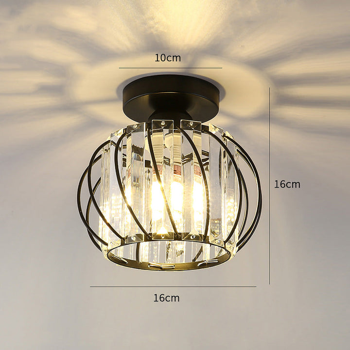 StrahlSatz: Lampada da soffitto in vetro moderna e semplice set da 2 – decorativa ed energeticamente efficiente per corridoi e aree living