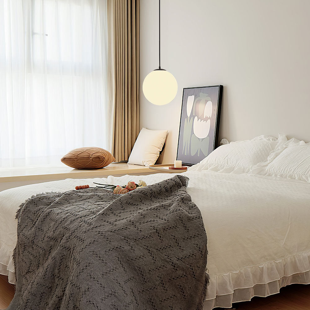 StrahlTafel: Lampada a sospensione in vetro moderna, decorativa ed energeticamente efficiente per sala da pranzo e cucina