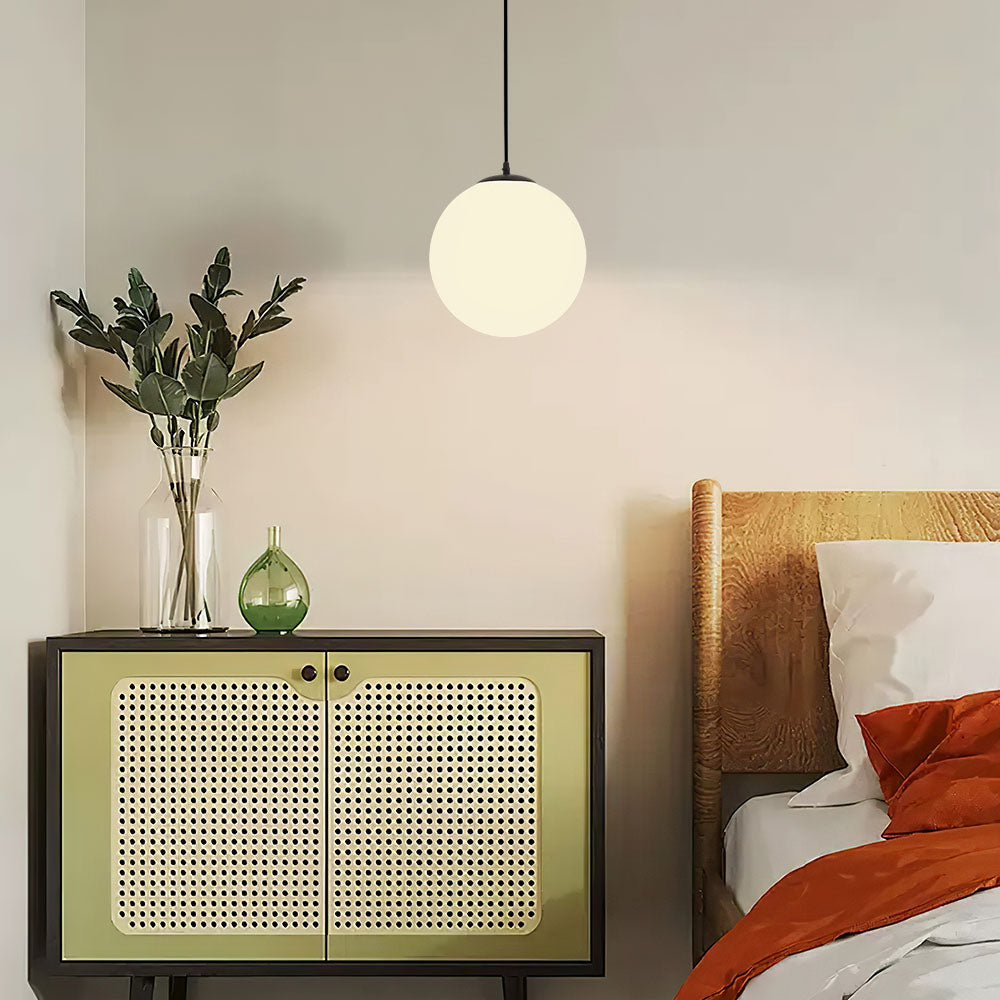 StrahlTafel: Lampada a sospensione in vetro moderna, decorativa ed energeticamente efficiente per sala da pranzo e cucina