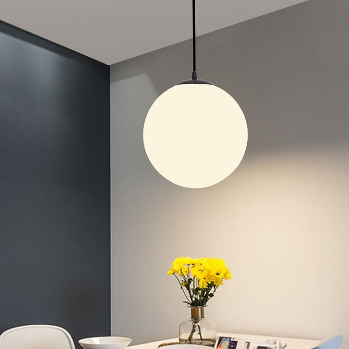 StrahlTafel: Lampada a sospensione in vetro moderna, decorativa ed energeticamente efficiente per sala da pranzo e cucina