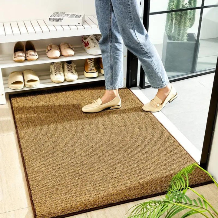 StrandWelle: Tappeto da esterno con motivo di palme – antiscivolo, resistente alle intemperie e decorativo per porta d&