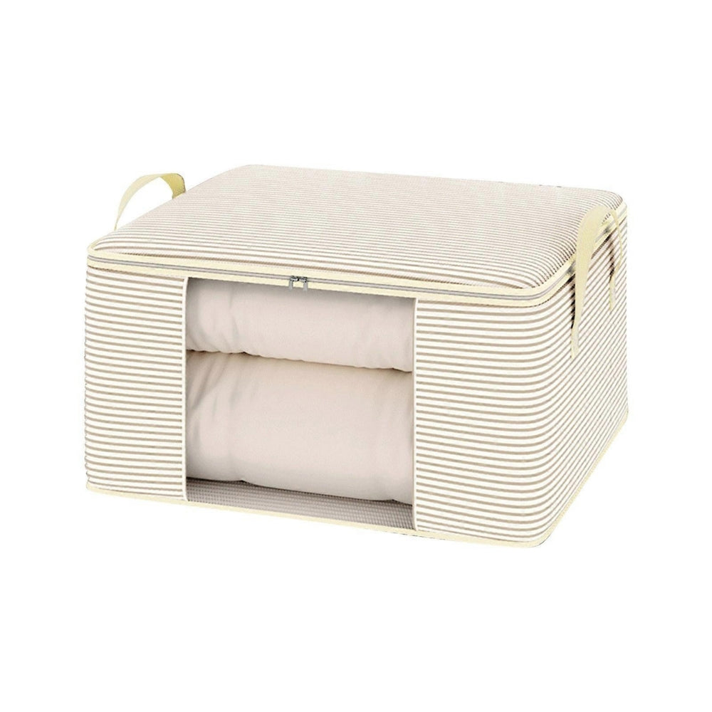 StreifenOrdnung: Borsa di stoccaggio pieghevole – traspirante, spaziosa e ideale per biancheria da letto e abbigliamento