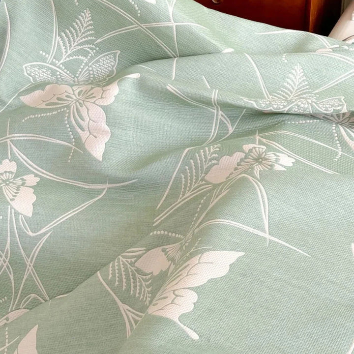 SylvaraLuft: Coperte in cotone con design a farfalla leggero, qualità in cotone a tre strati e leggerezza reversibile – per soggiorno e camera da letto