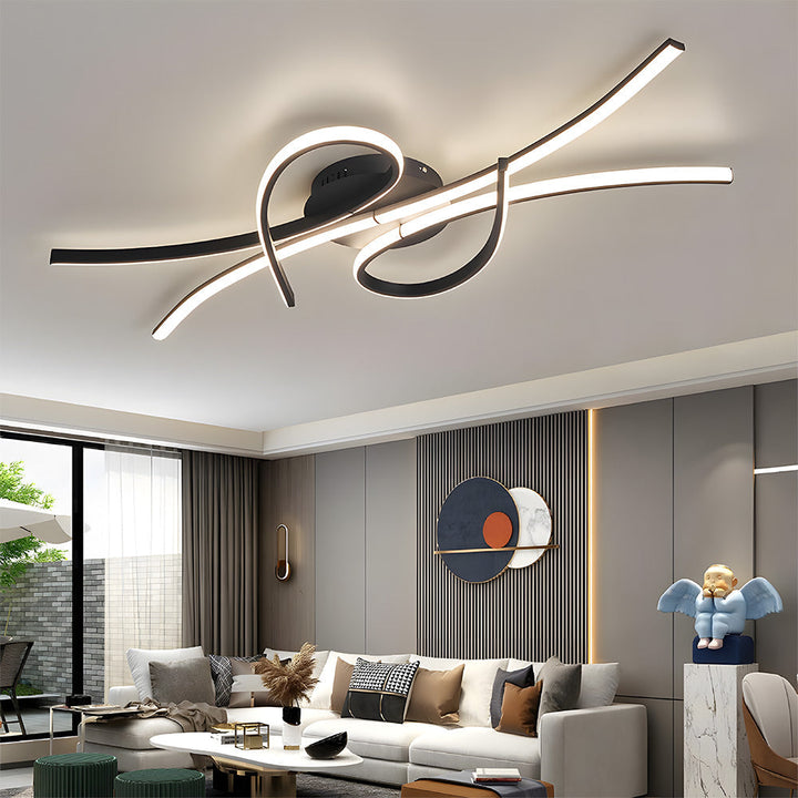 SymphonieLicht: Lampada da soffitto LED a note musicali – unica e decorativa per soggiorno e camera da letto