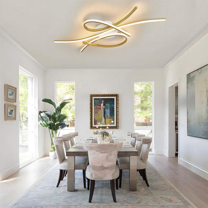 SymphonieLicht: Lampada da soffitto LED a note musicali – unica e decorativa per soggiorno e camera da letto