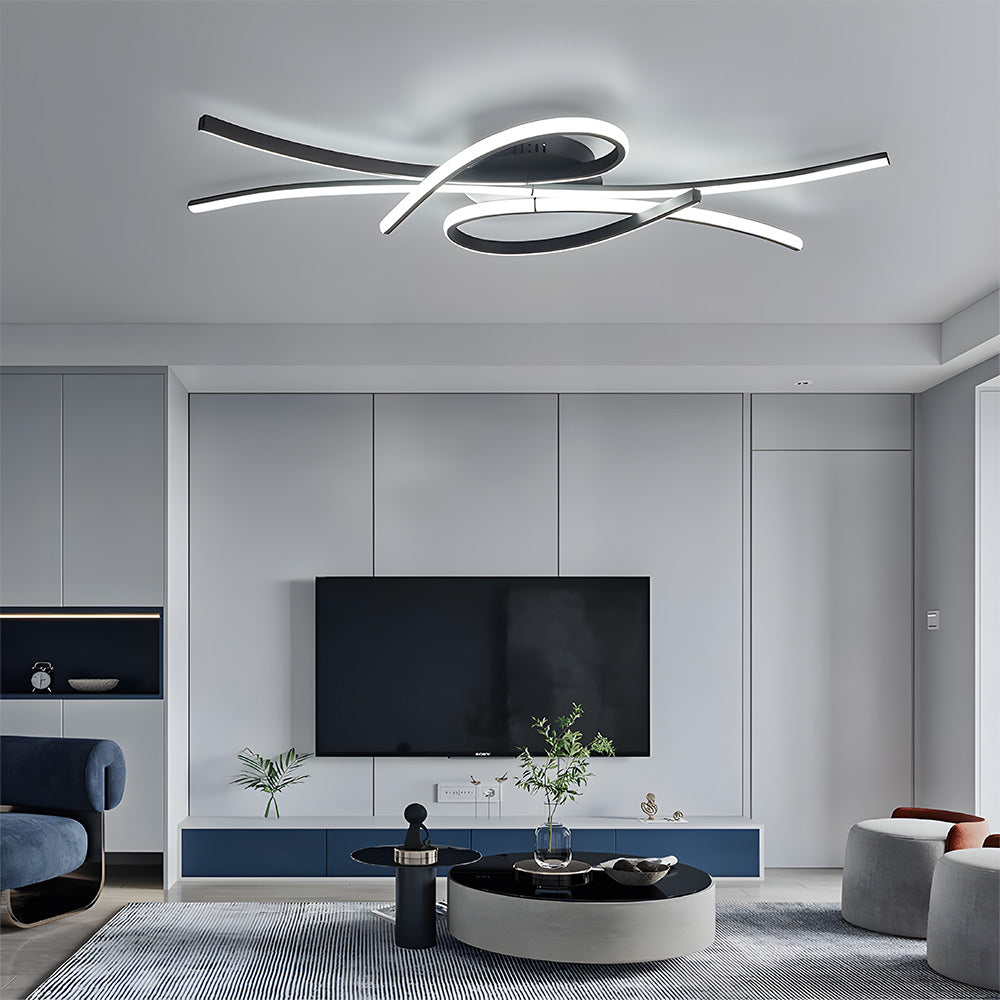 SymphonieLicht: Lampada da soffitto LED a note musicali – unica e decorativa per soggiorno e camera da letto