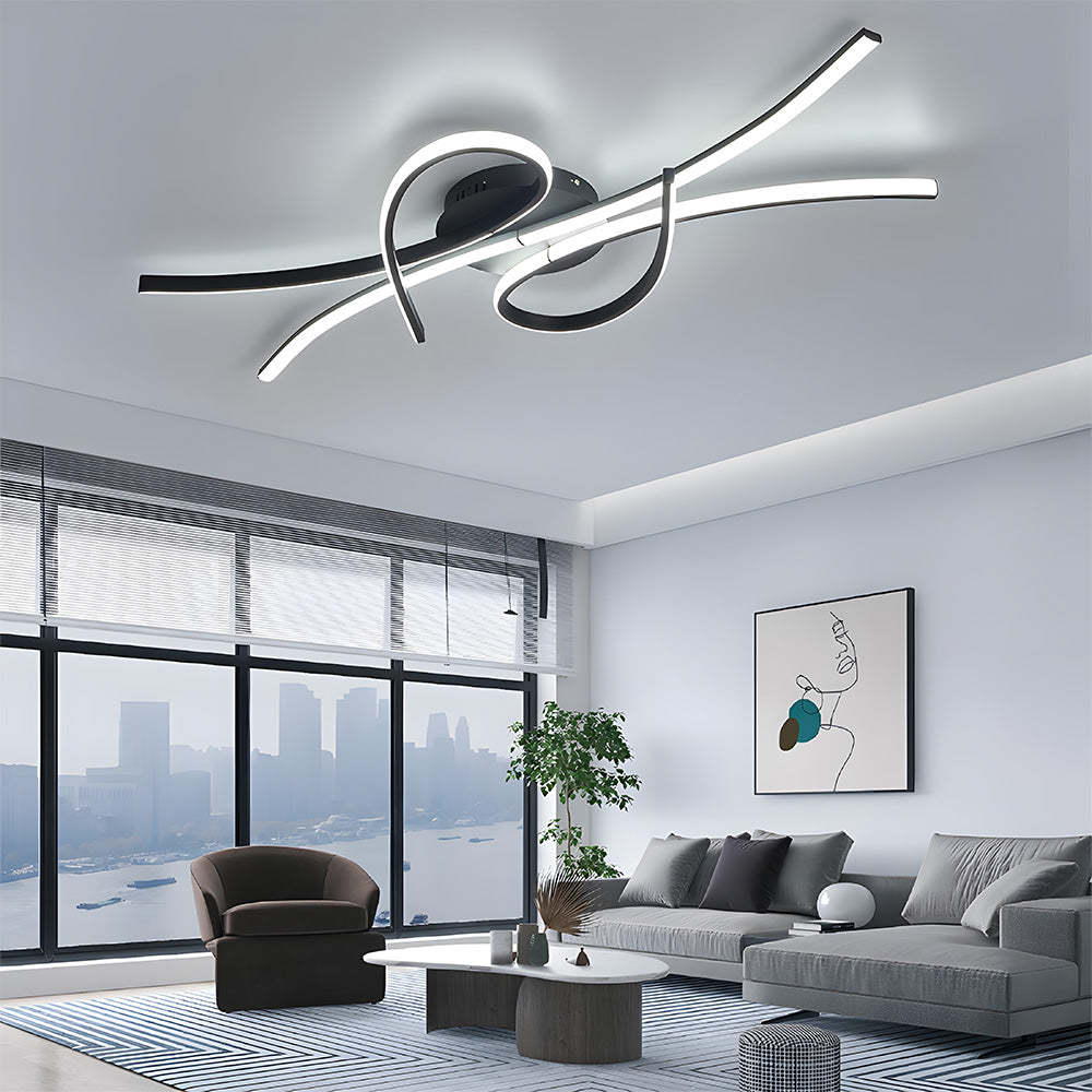 SymphonieLicht: Lampada da soffitto LED a note musicali – unica e decorativa per soggiorno e camera da letto