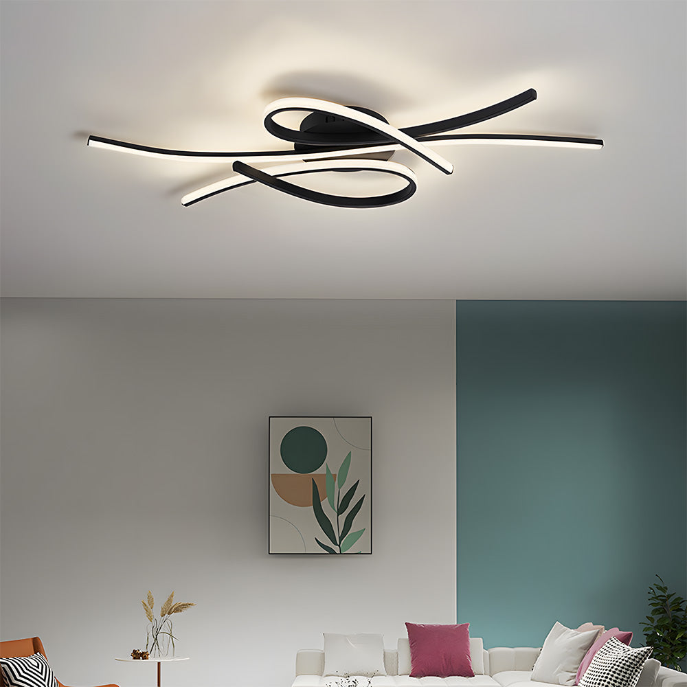 SymphonieLicht: Lampada da soffitto LED a note musicali – unica e decorativa per soggiorno e camera da letto
