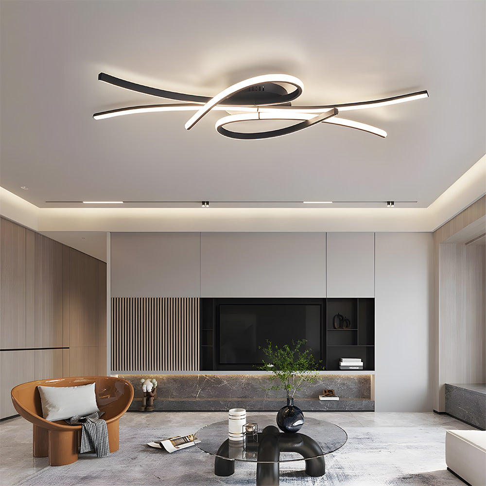 SymphonieLicht: Lampada da soffitto LED a note musicali – unica e decorativa per soggiorno e camera da letto