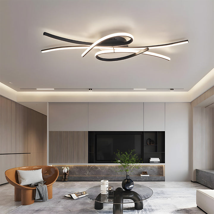 SymphonieLicht: Lampada da soffitto LED a note musicali – unica e decorativa per soggiorno e camera da letto