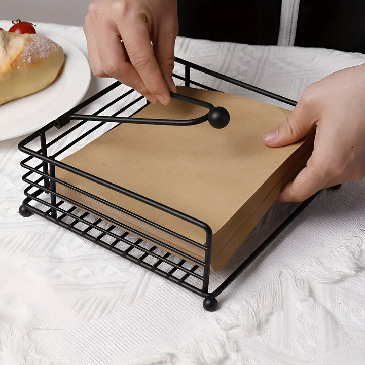 TischGlanz: Portaserviettes in ferro – moderno, decorativo e durevole per cucina e tavolo da pranzo