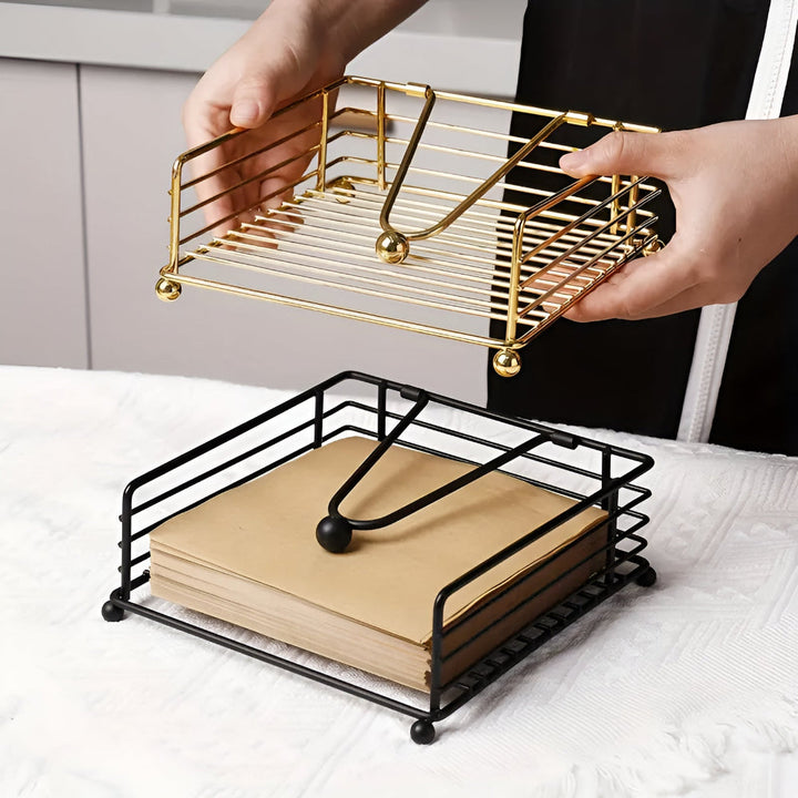 TischGlanz: Portaserviettes in ferro – moderno, decorativo e durevole per cucina e tavolo da pranzo