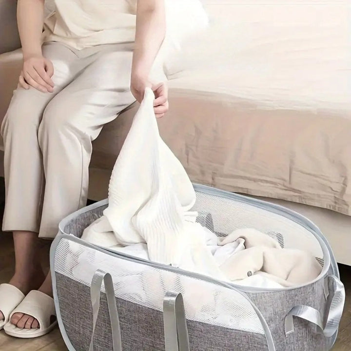 TragenFrisch: Cestino per la biancheria portatile – salvaspazio, resistente e pratico per dormitori, bagni e camere da letto